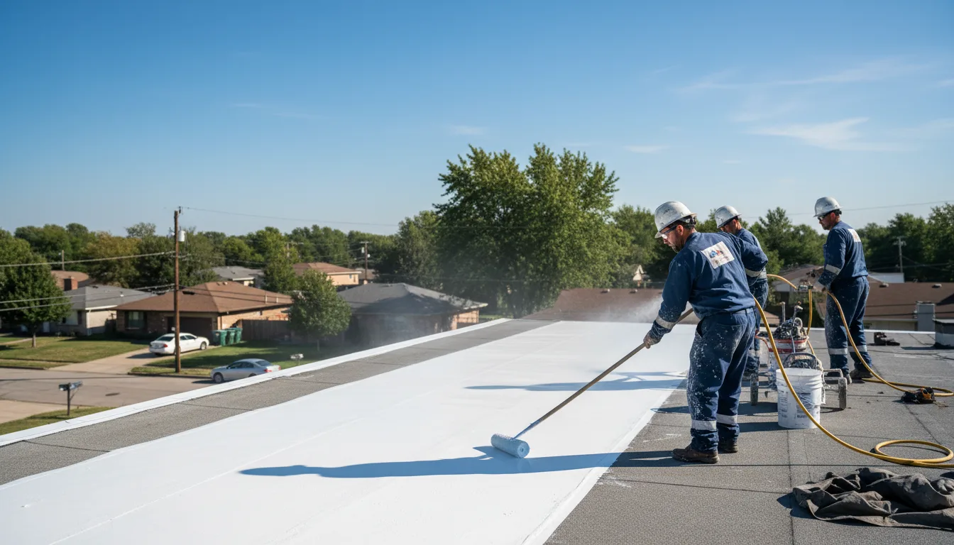 Commercial roof coating in Crystal City, TX near me